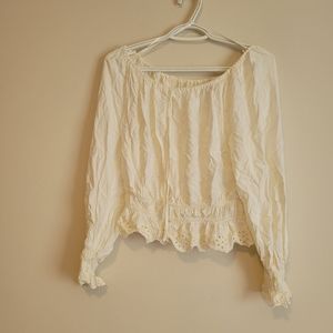 H&M boho peasant top size small